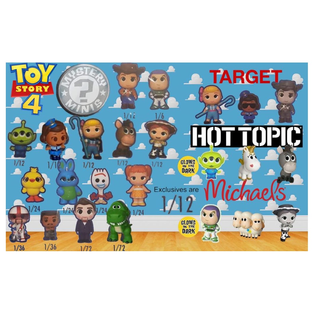 Funko Toy Story 4 Mystery Minis Complete Set With All Exclusives