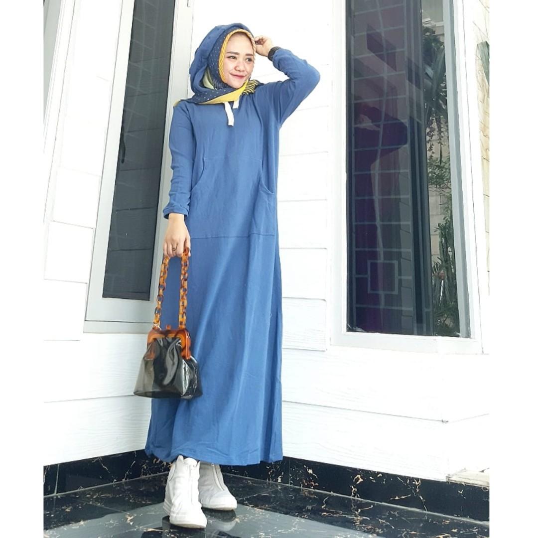 Gamis hoodie, Olshop Fashion, Olshop Wanita di Carousell