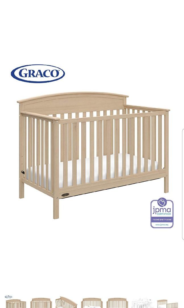 Graco Benton Wooden Wood 4 In 1 Convertible Crib Cot Easy