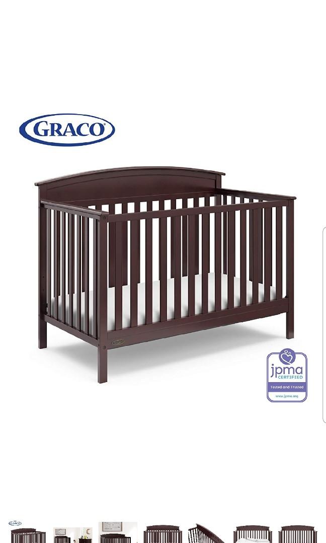 Graco Benton Wooden Wood 4 In 1 Convertible Crib Cot Easy