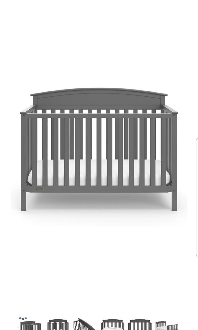 Graco Benton Wooden Wood 4 In 1 Convertible Crib Cot Easy