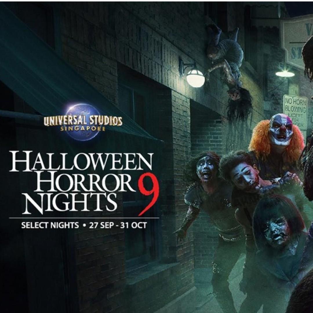 Halloween Ticket Horror Night Ticket Hhn 9 Halloween Horror Night 9 Universal Studio Singapore Entertainment Attractions On Carousell