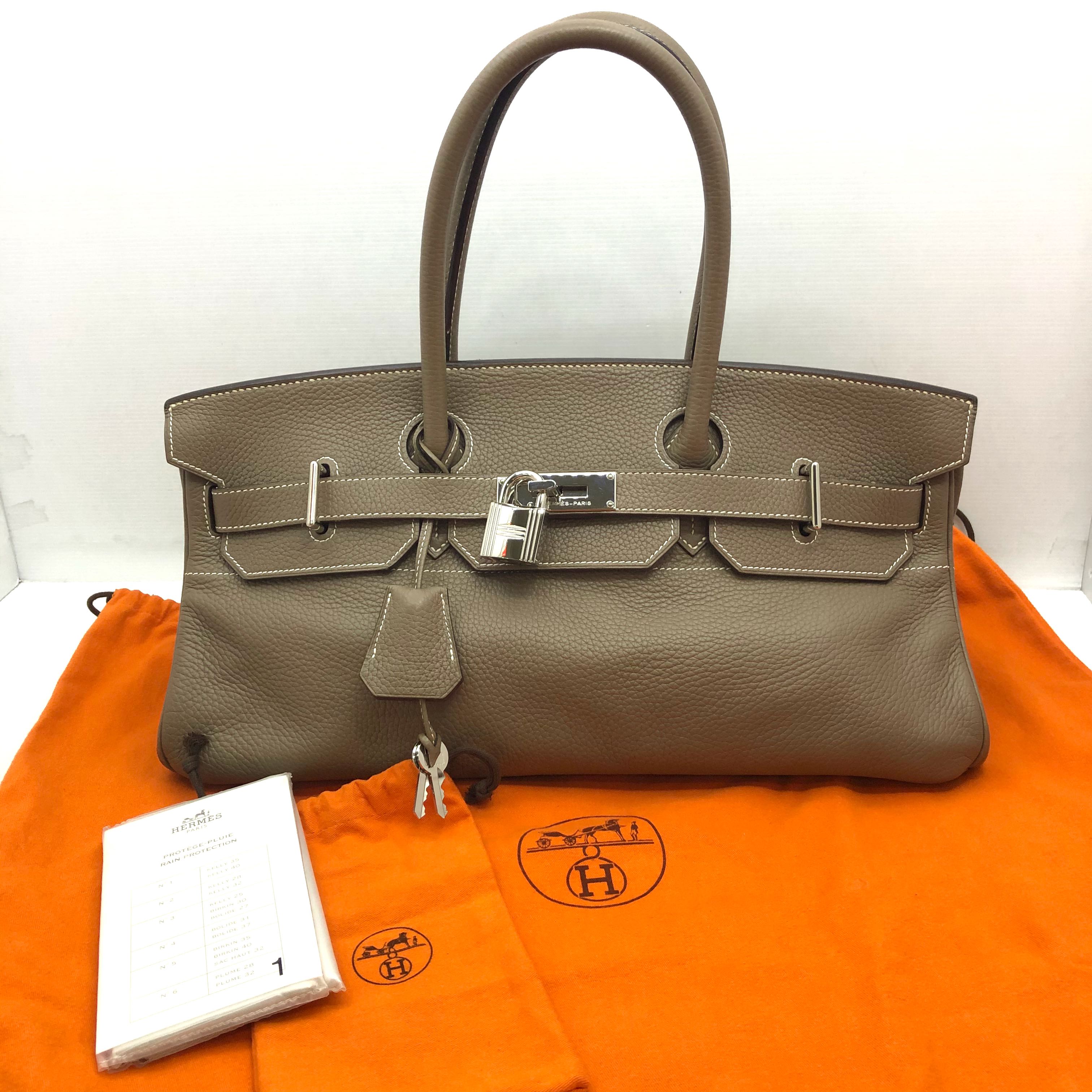 Hermes Shoulder Birkin 42cm (Stamp O) Dark Green Evergrain