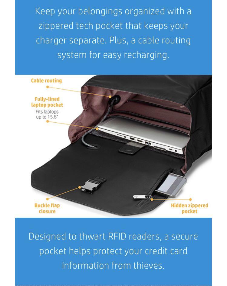 HP ENVY Uptown Backpack (5DW97AA), Luxury, Bags & Wallets on Carousell