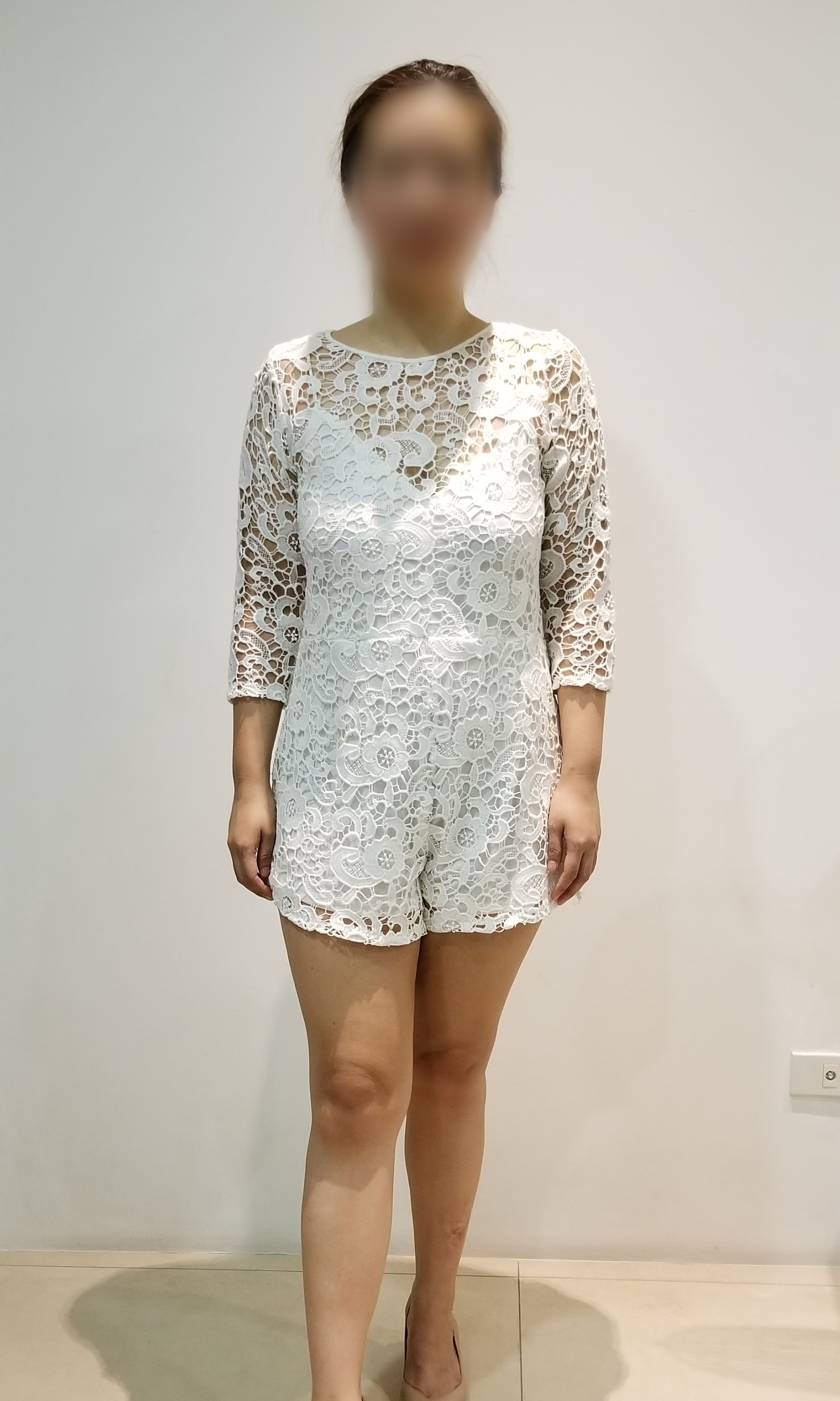 Zara lace jumpsuit cheap