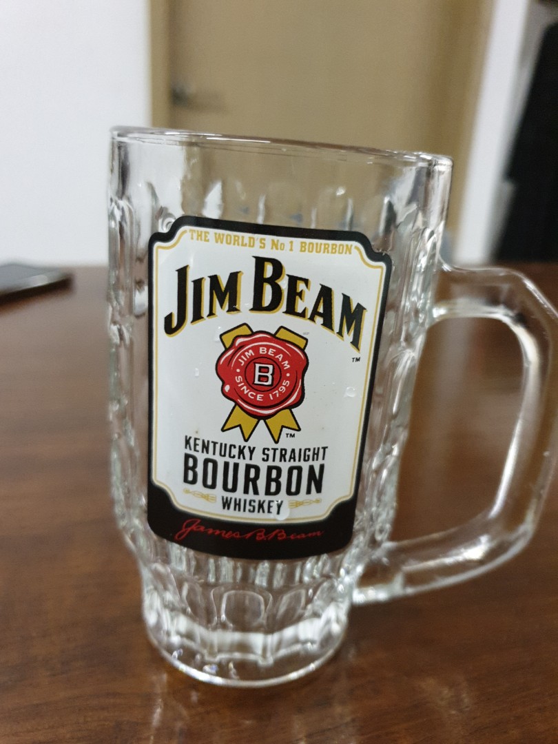Jim Beam Mug for beer or highball, Food & Drinks, Alcoholic Beverages on Carousell
