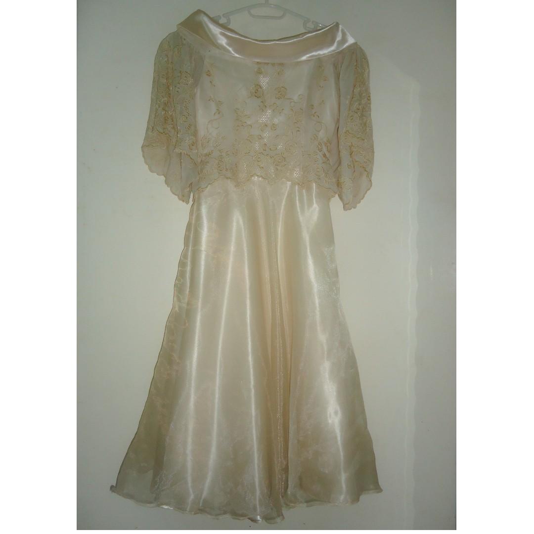 ecru filipiniana dress