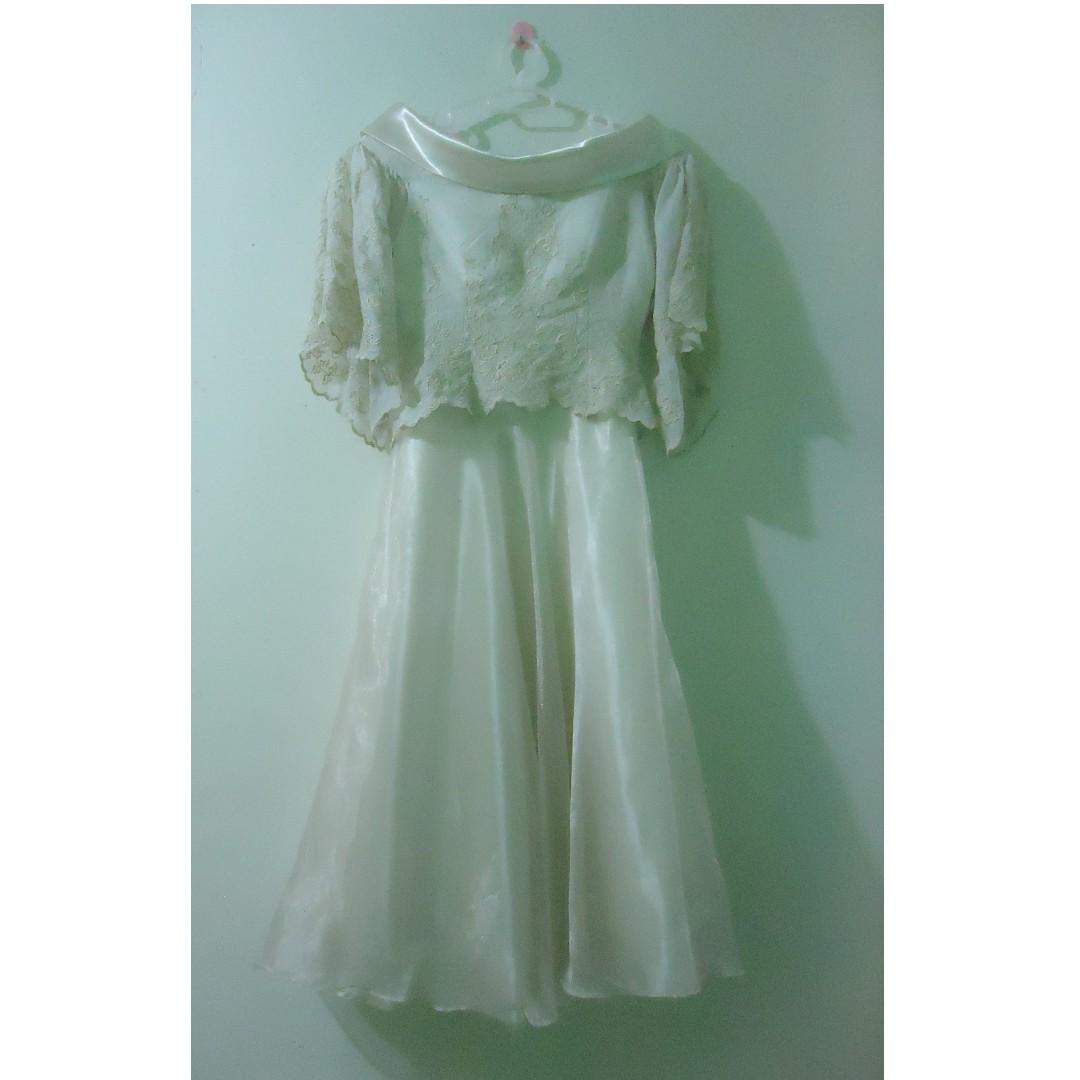 ecru filipiniana dress