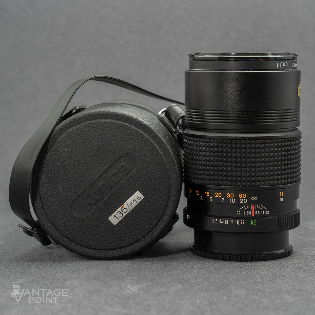 Konica Hexanon AR 135mm f3.5 • vintage prime lens • adapt to Sony or