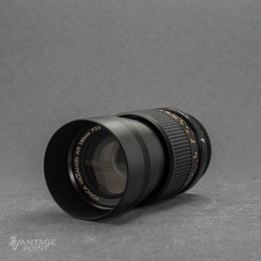 Konica Hexanon AR 135mm f3.5 • vintage prime lens • adapt to Sony or