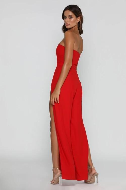livia strapless jumpsuit