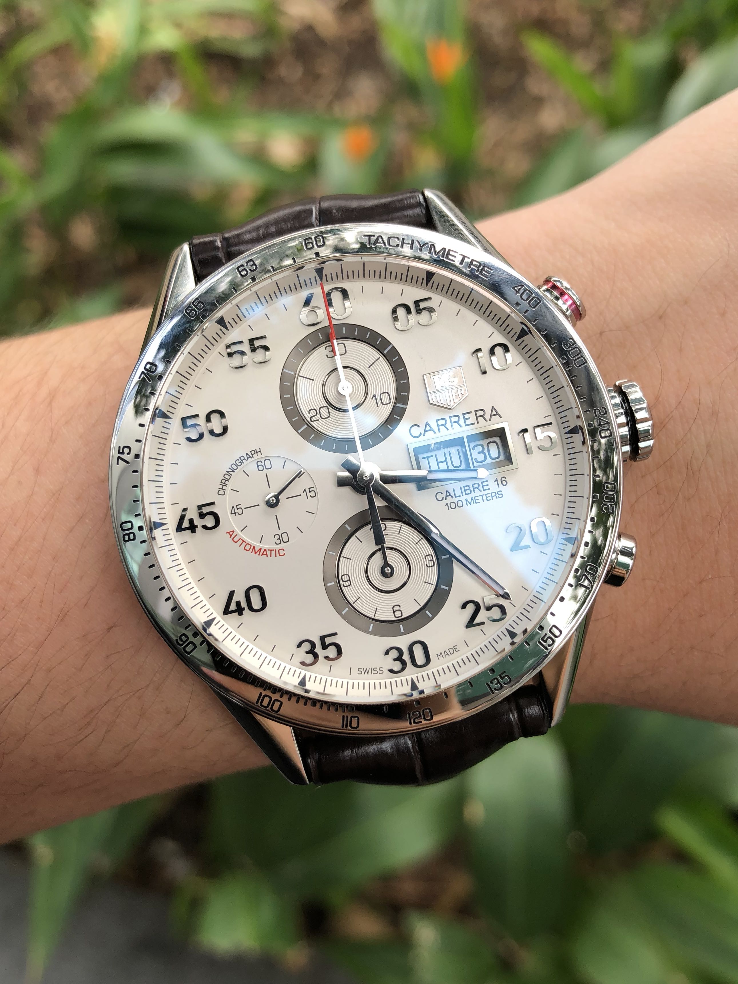 tag heuer carrera calibre 16 white