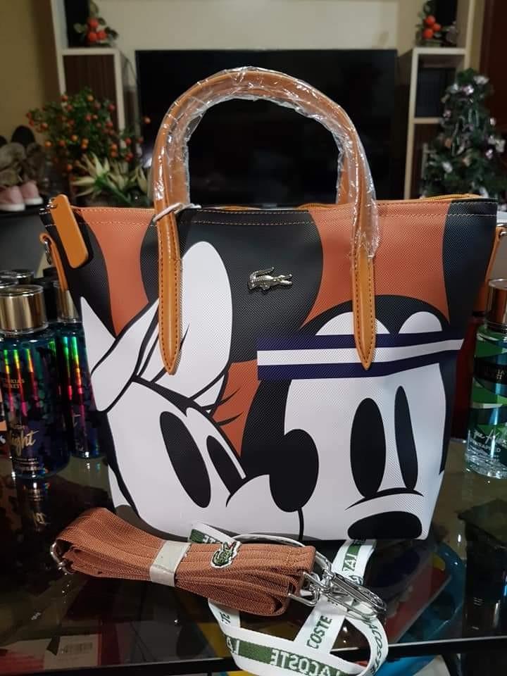lacoste bag mickey mouse