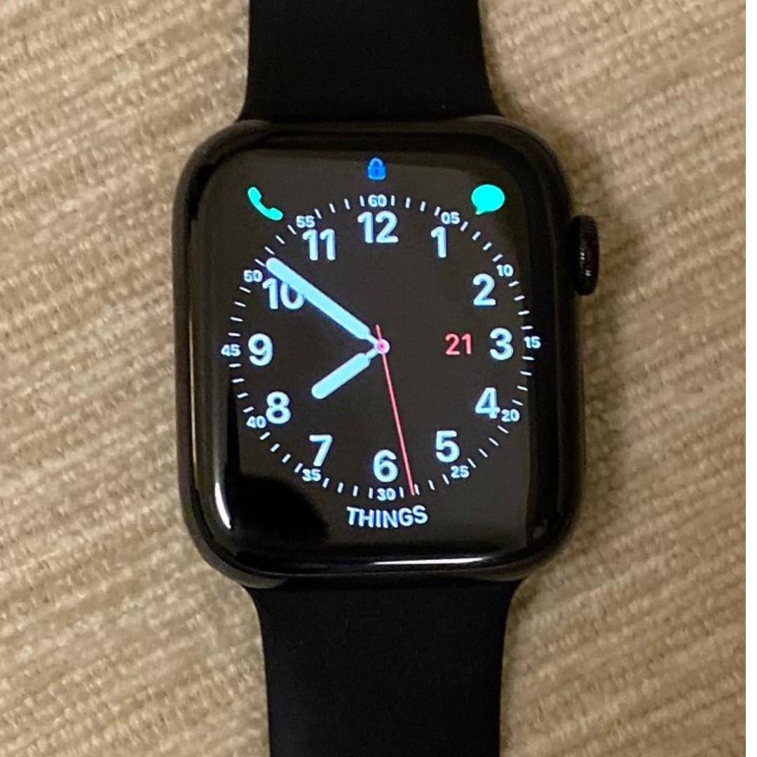 space grey iphone watch