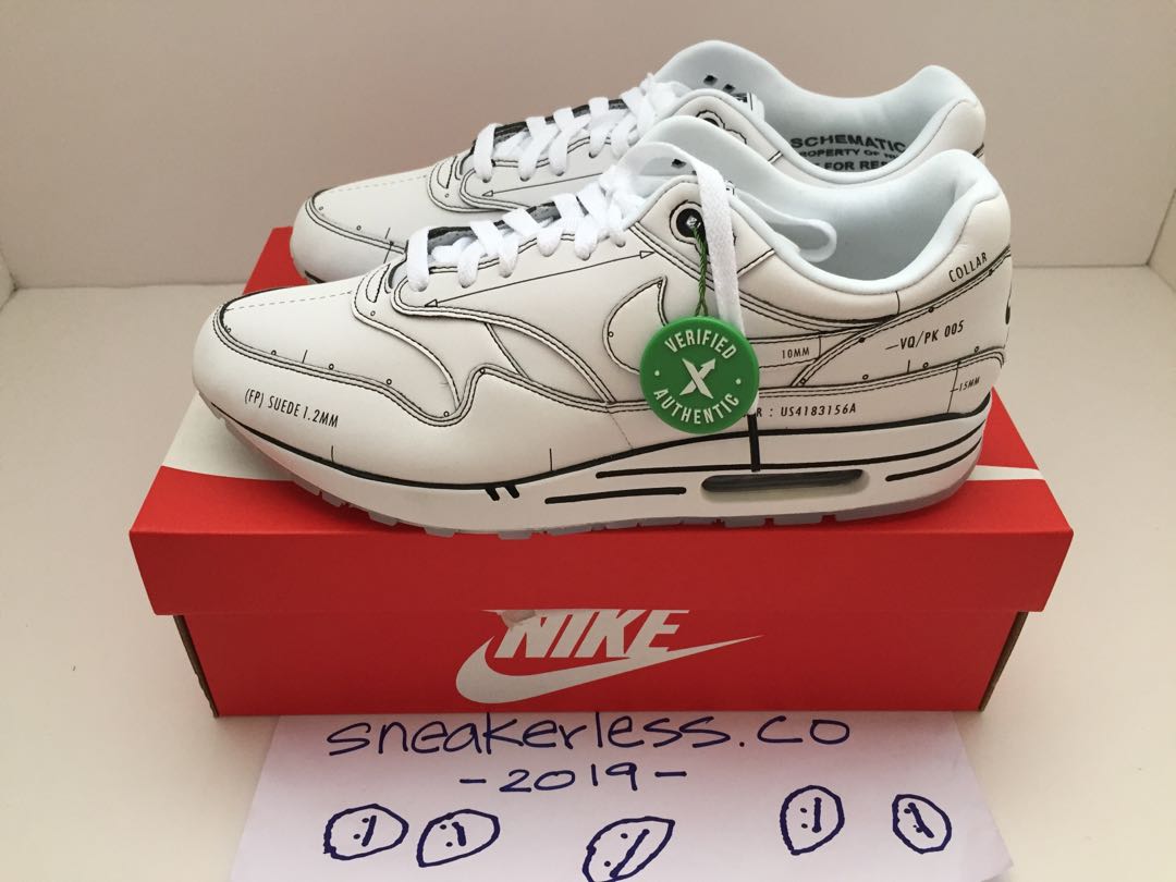 nike air max schematic white