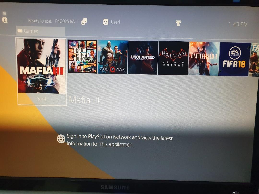 Playstation 4 500GB Jailbreak, Video Gaming, Video Game Consoles