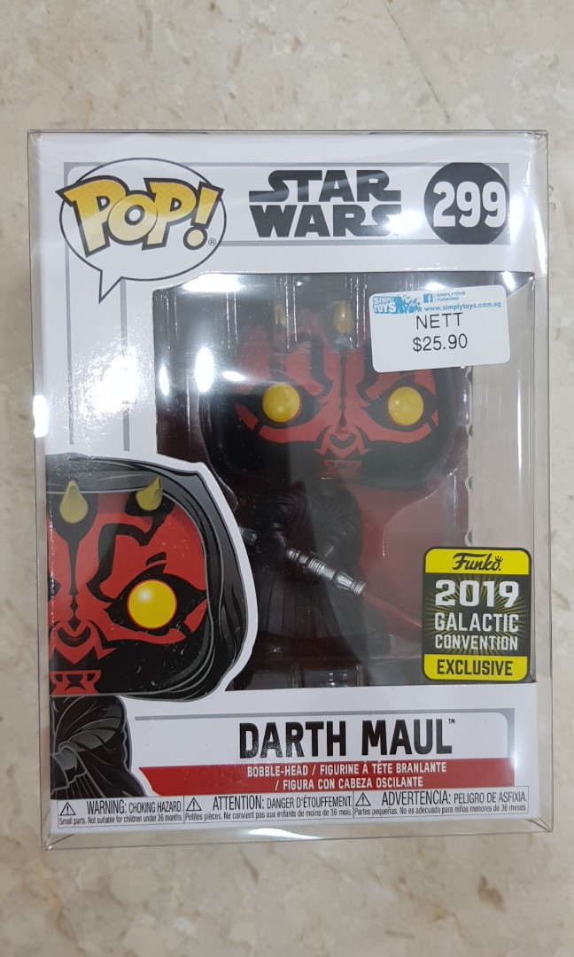 funko pop star wars the phantom menace darth maul exclusive galactic convention figure