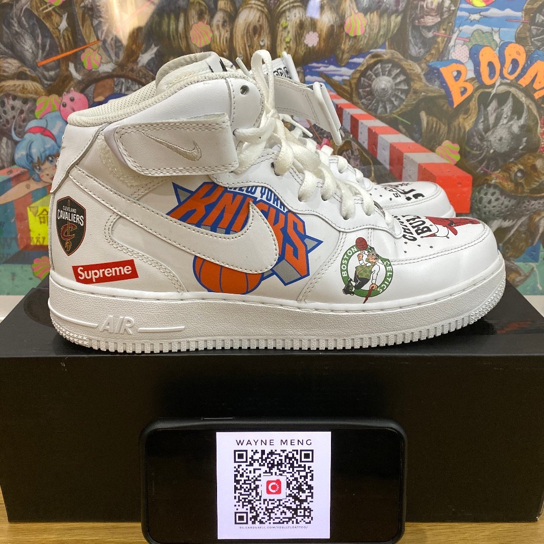 Nike Air Force 1 Mid Supreme Nba White🏀♨️ : r/Supreme