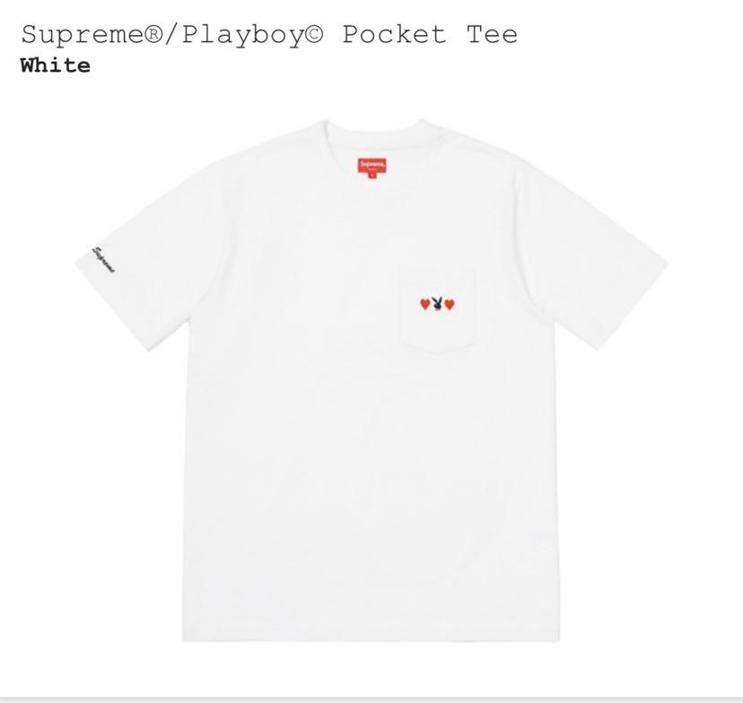 Supreme x best sale playboy pocket tee