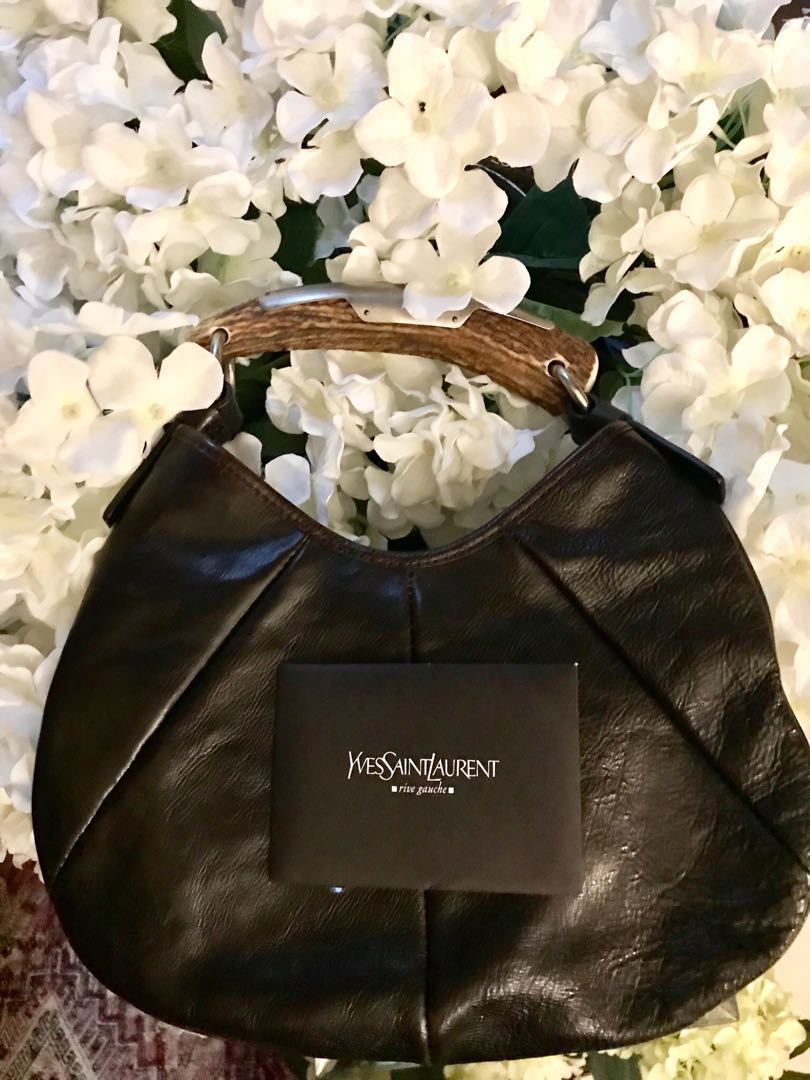 Yves Saint Laurent Mini Horn Mombasa Dark brown Bag, Women's Fashion, Bags  & Wallets, Cross-body Bags on Carousell