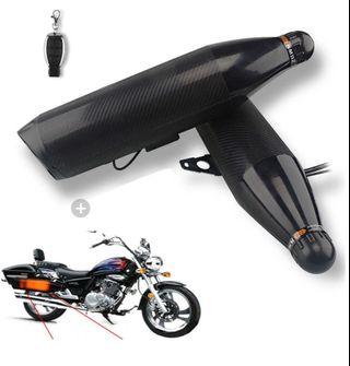 Motorcycle bluetooth speaker exhaust type
