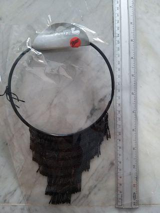Black choker necklace