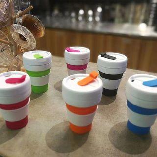 Collapsible Silicon Travel Cups - 12oz