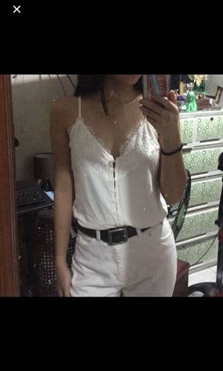 White Laced Top