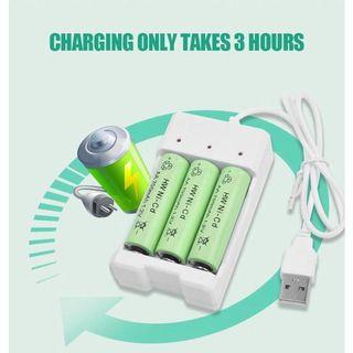 USB interface fast charging AA / AAA battery 2 in 1 charger
