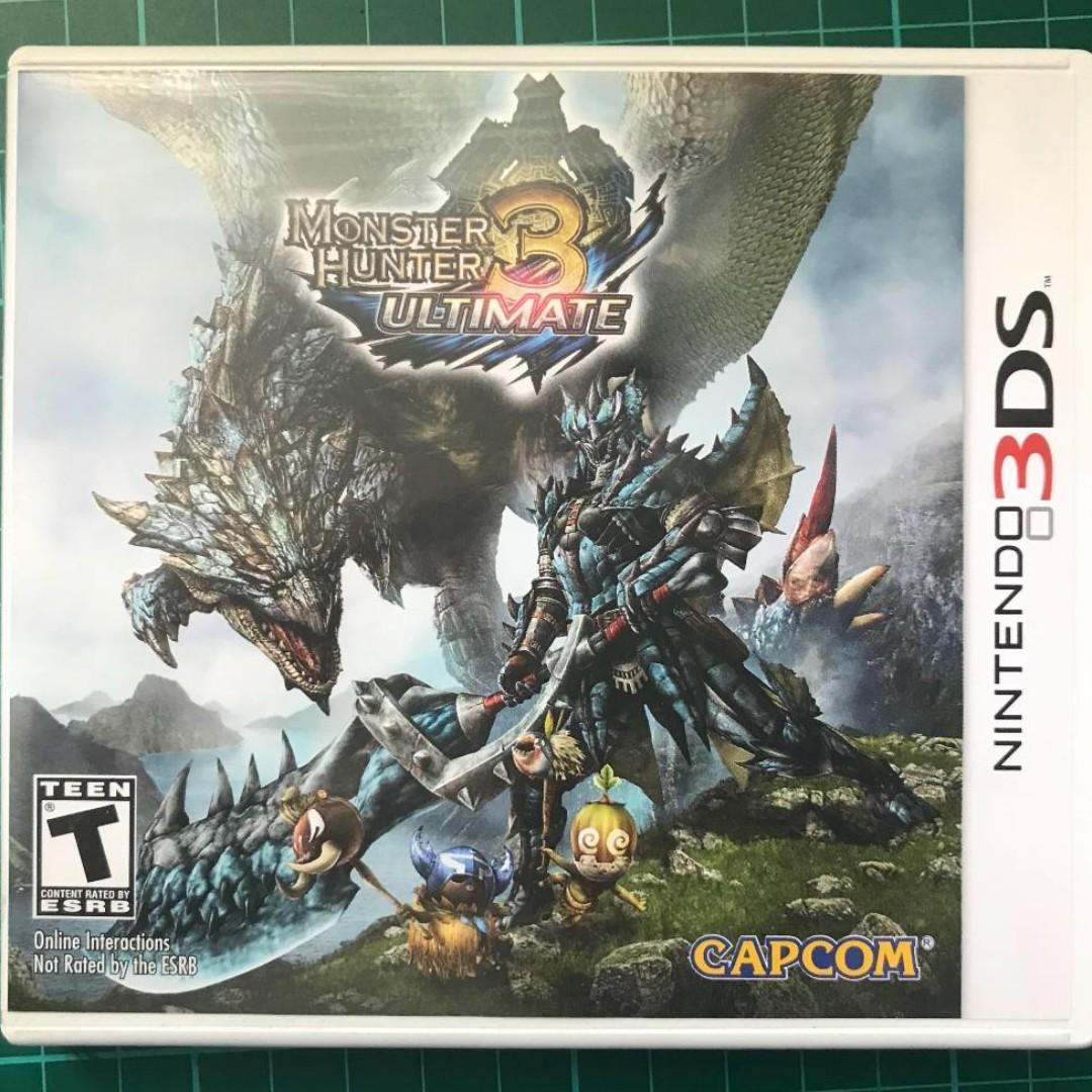 3ds Monster Hunter 3 Ultimate Toys Games Video Gaming Video Games On Carousell
