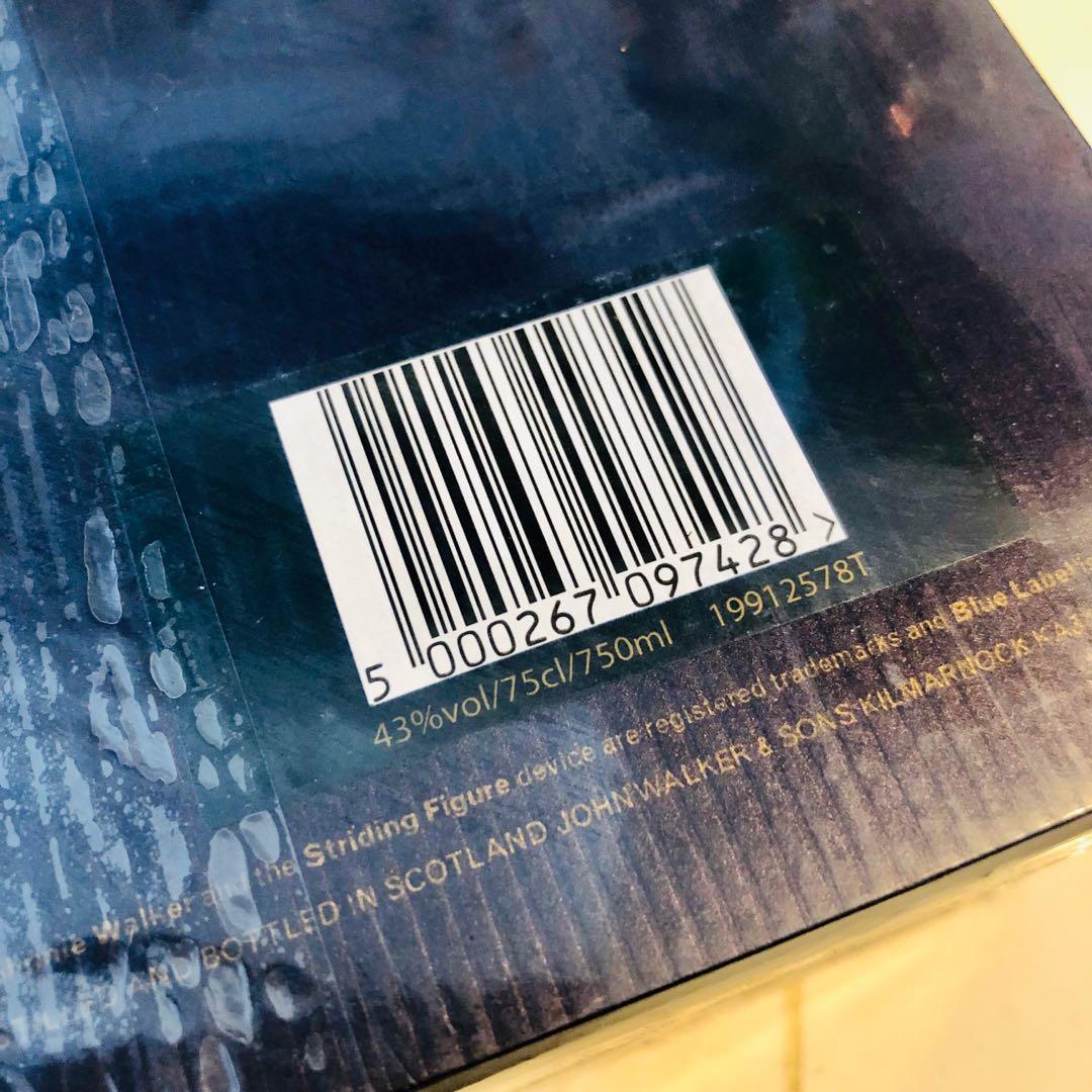 43% ABV Blue Label Johnnie Walker Scotch Whisky 750ml, Food & Drinks ...