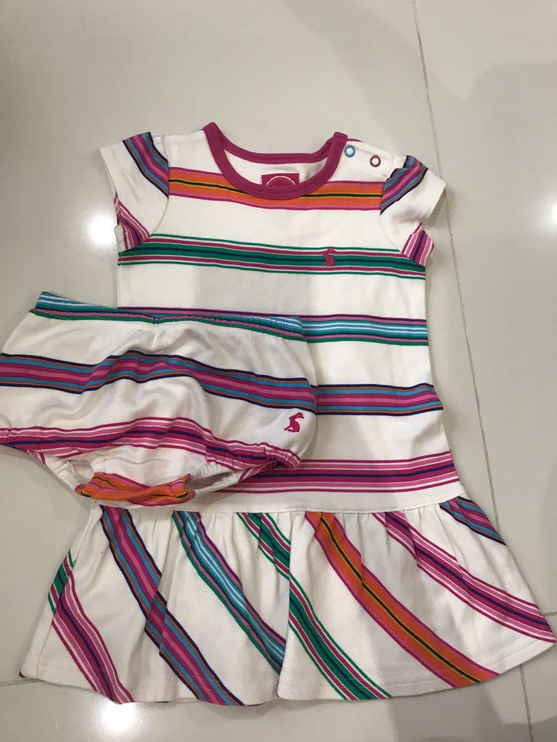 Authentic Uk Brand Joules Baby Girl Dress Size 12 18 Months