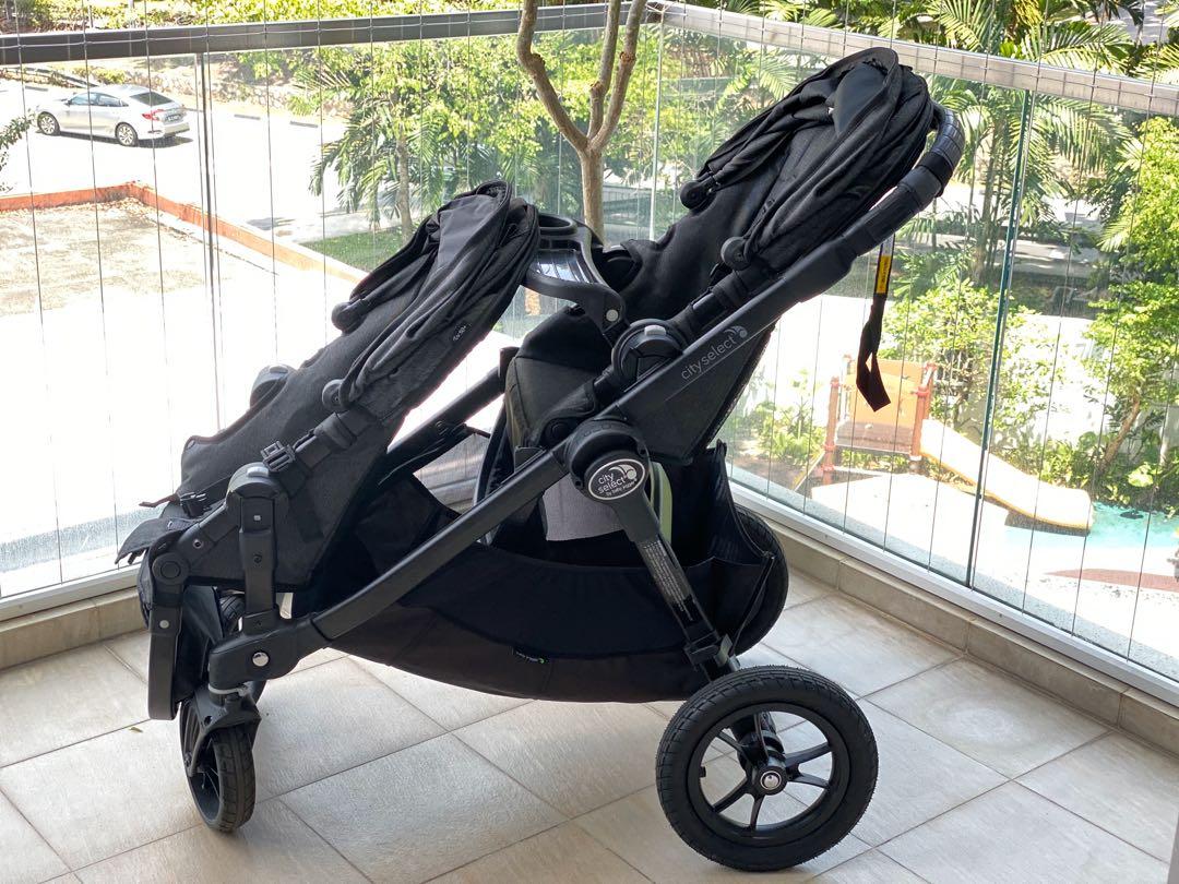 baby jogger city select double used