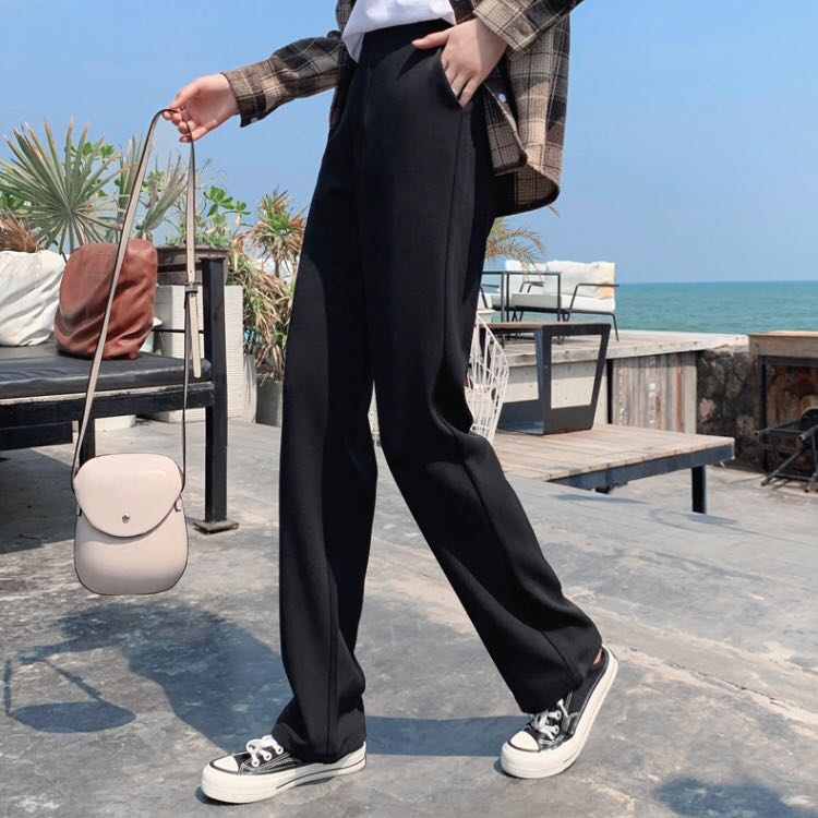 extra long black pants