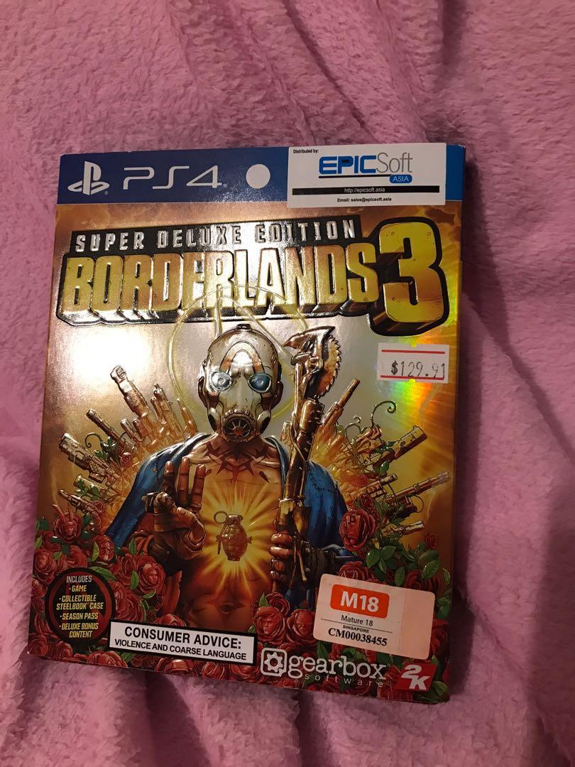 Brand New Borderlands 3 Super Deluxe Edition Ps 4 Video Gaming Video Games Playstation On Carousell
