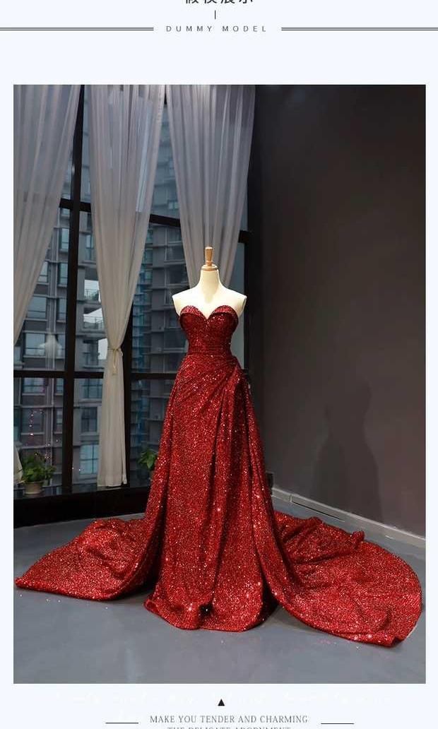 Full red new arrivals gown
