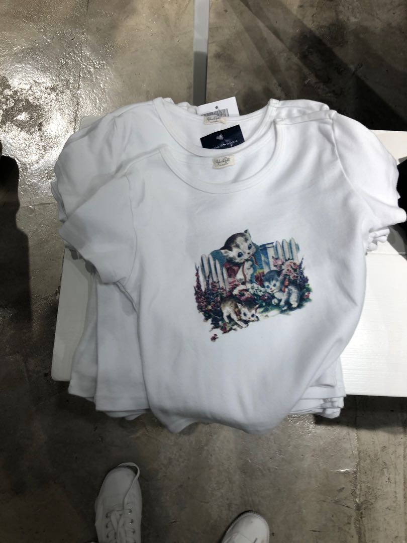 Brandy Melville Cats Crop Top Brand New Women S Fashion