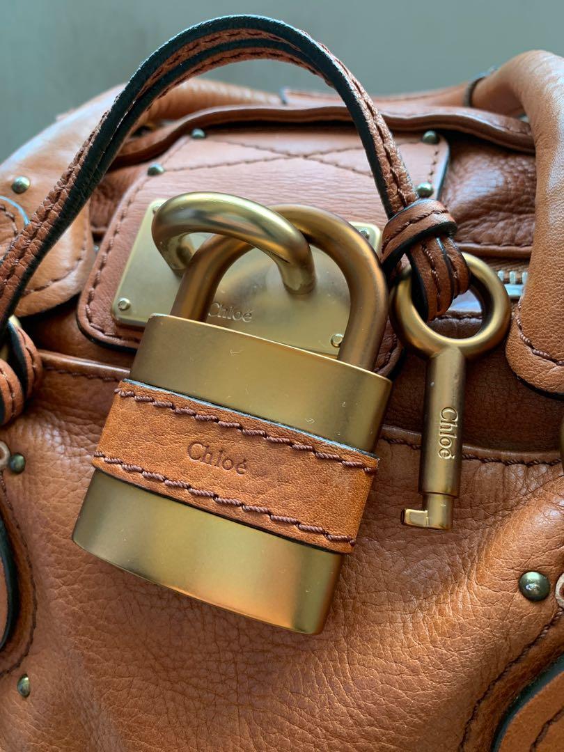 Chloe Paddington Whiskey Regular Luxury Bags Wallets on