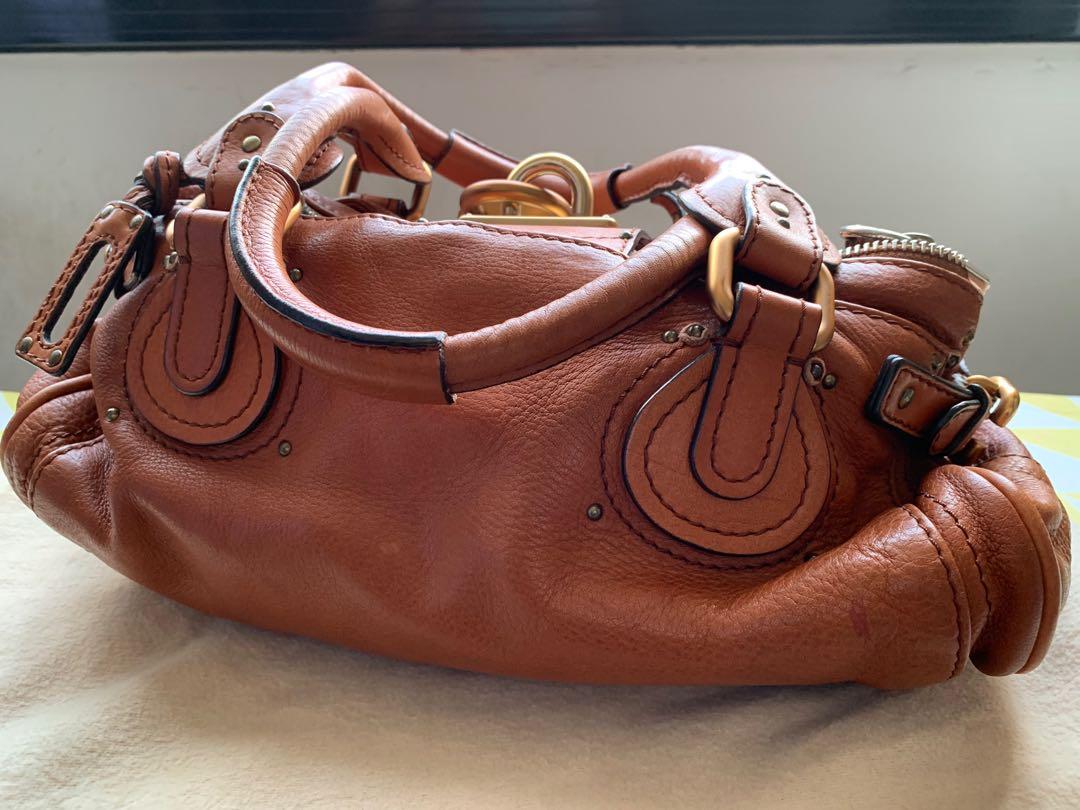 Chloe Paddington Whiskey Regular Luxury Bags Wallets on