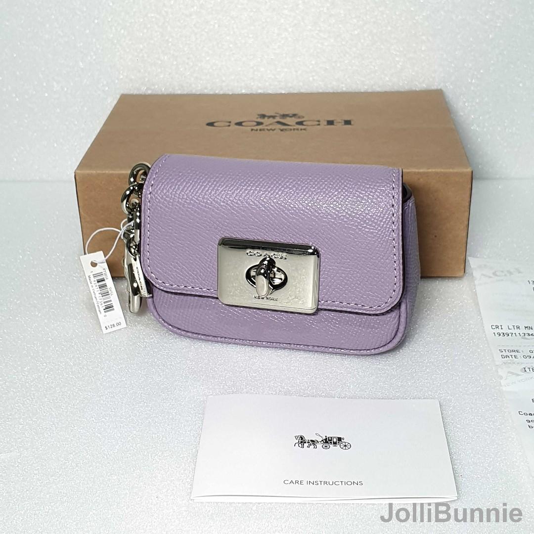 Coach mini cassidy coin case best sale