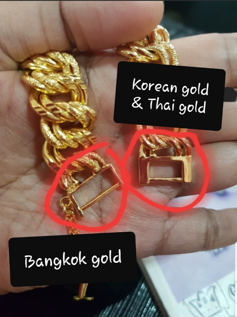 Bangkok Gold VS 24k gold and Korea gold, Announcements on Carousell