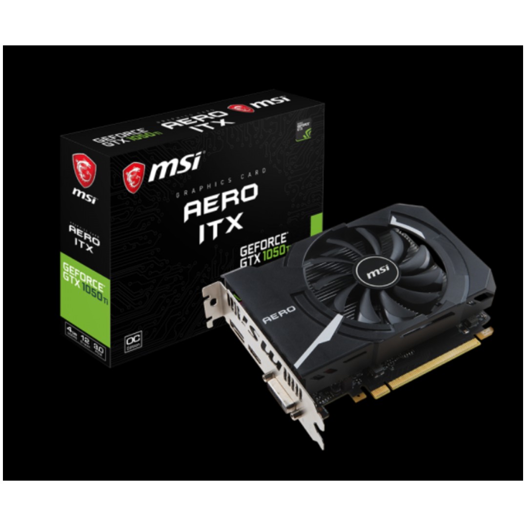GeForce GTX 1050 Ti AERO ITX 4G OC MSI