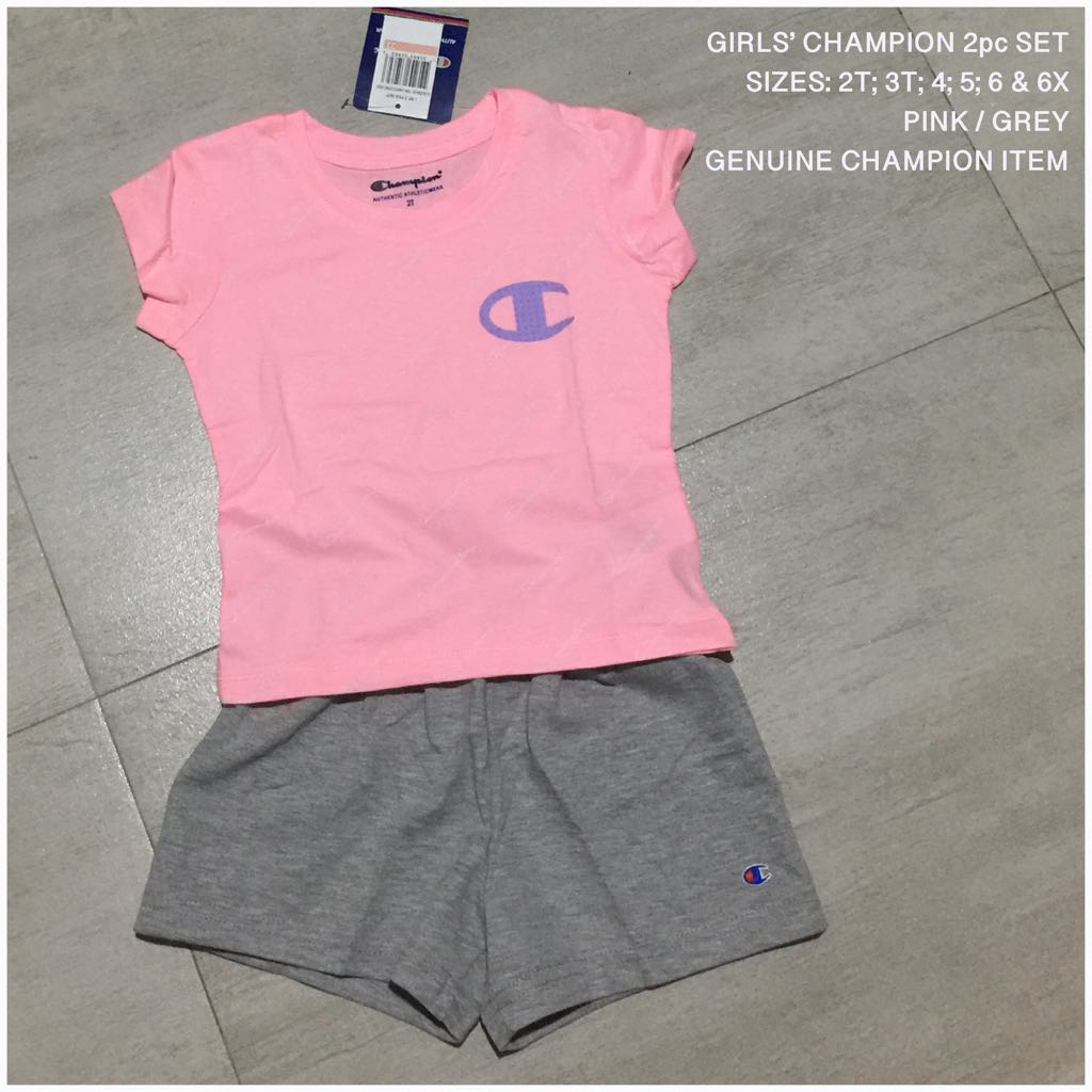 baby champion short set