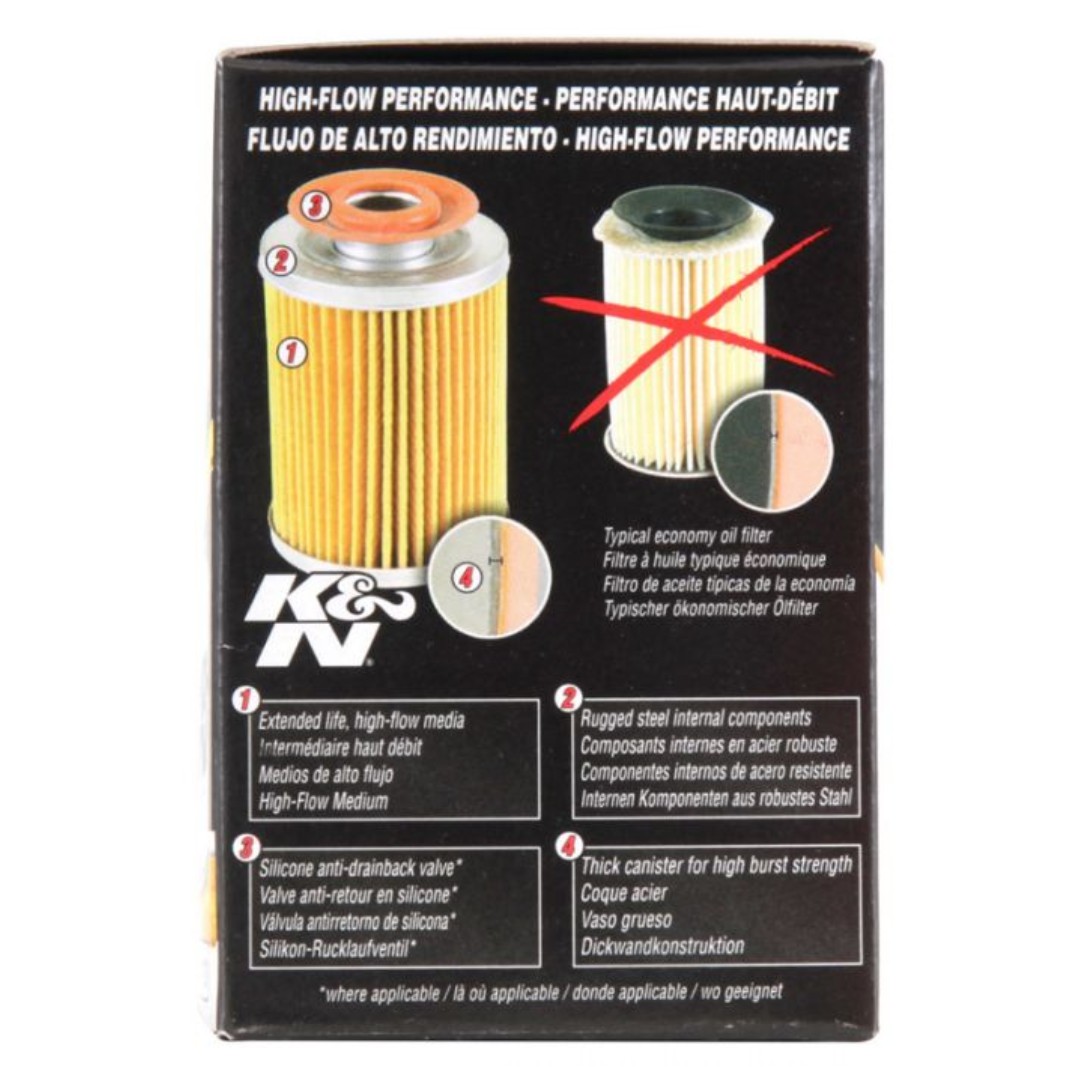 Hp 1010 K N Performance Gold Oil Filter Honda Subaru Nissan