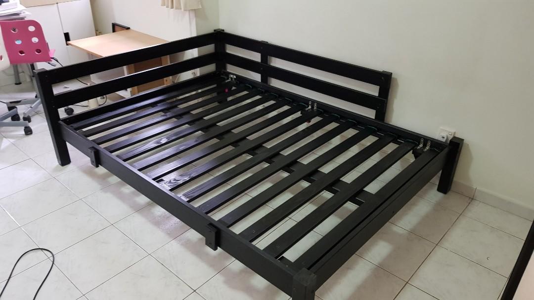 Ikea (ex) Stora normal bed (135 x 189 cm), Furniture & Home Living