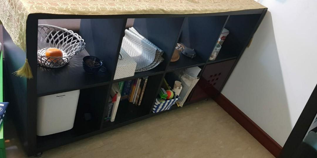 Ikea Kallax shelves with legs, Furniture & Home Living, Furniture