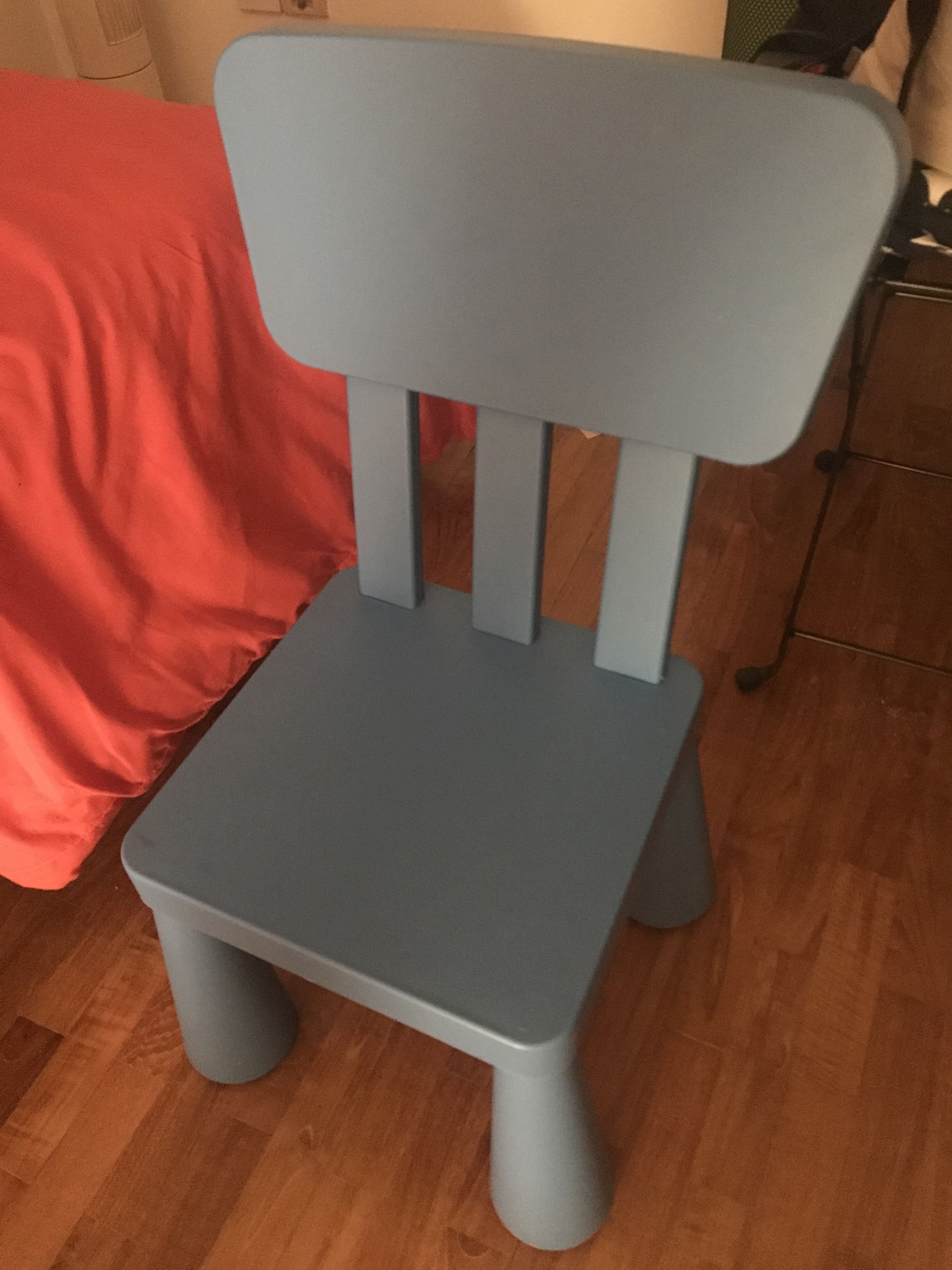 ikea kids chair blue