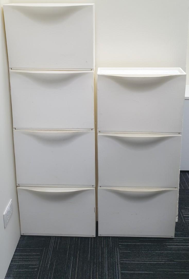 Ikea Trones White Cabinet Almost New Furniture Shelves Drawers On Carousell