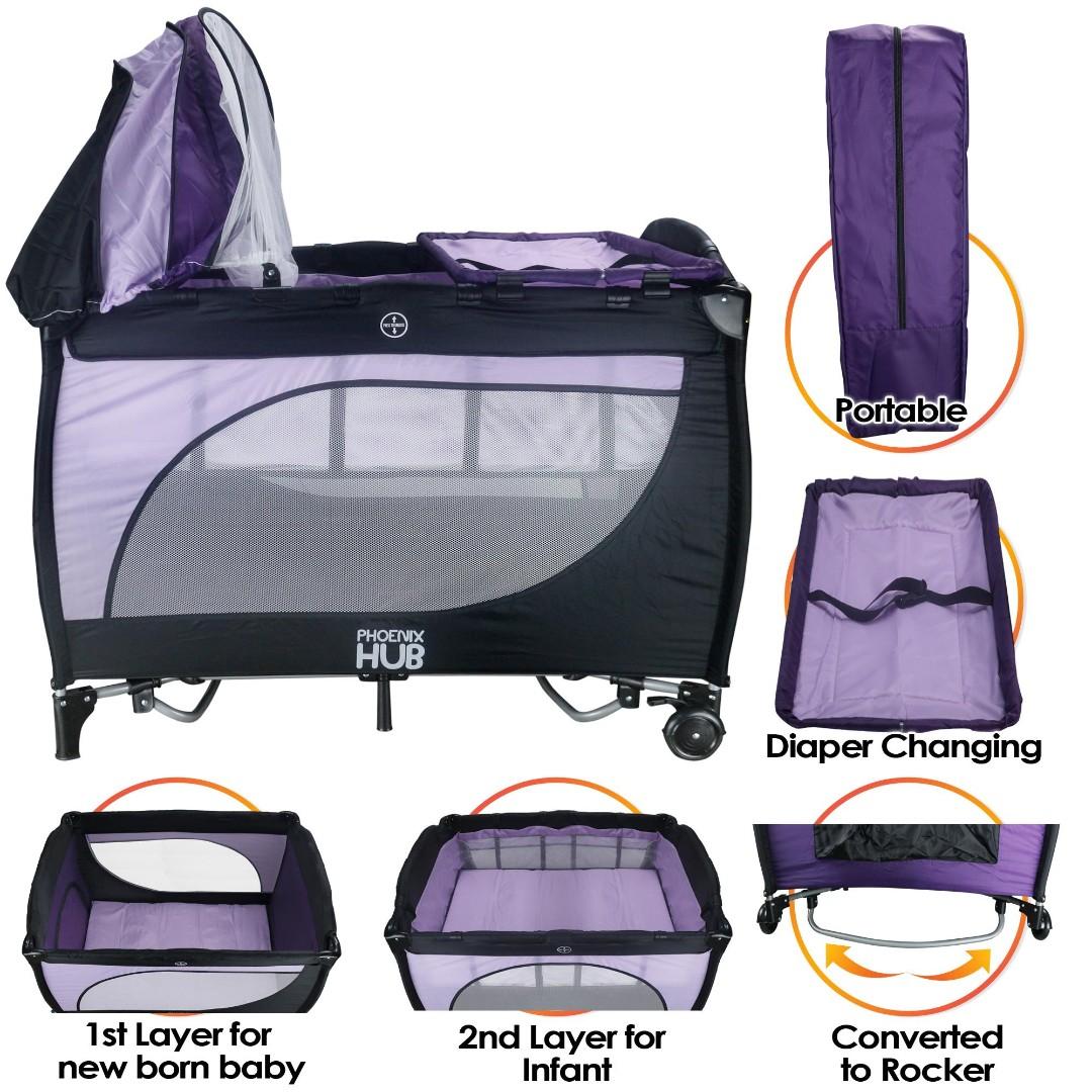 convertible baby crib with changing table