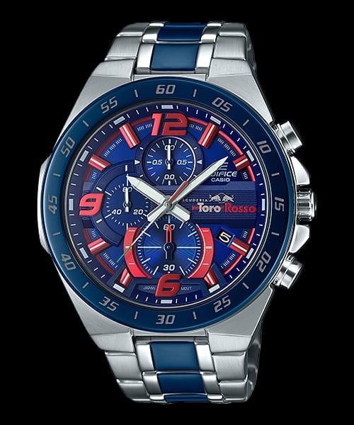Jam Tangan Pria Merk Casio Edifice Toro Rosso Type EFR 564 S.Steel